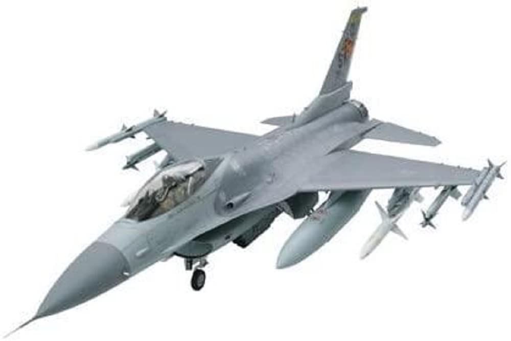 Tamiya- Lockheed Martin F-16CJ BLK 50 Fighting Falcon (-) (-) Kit de Modelo, Color Gris, Medium (60315)