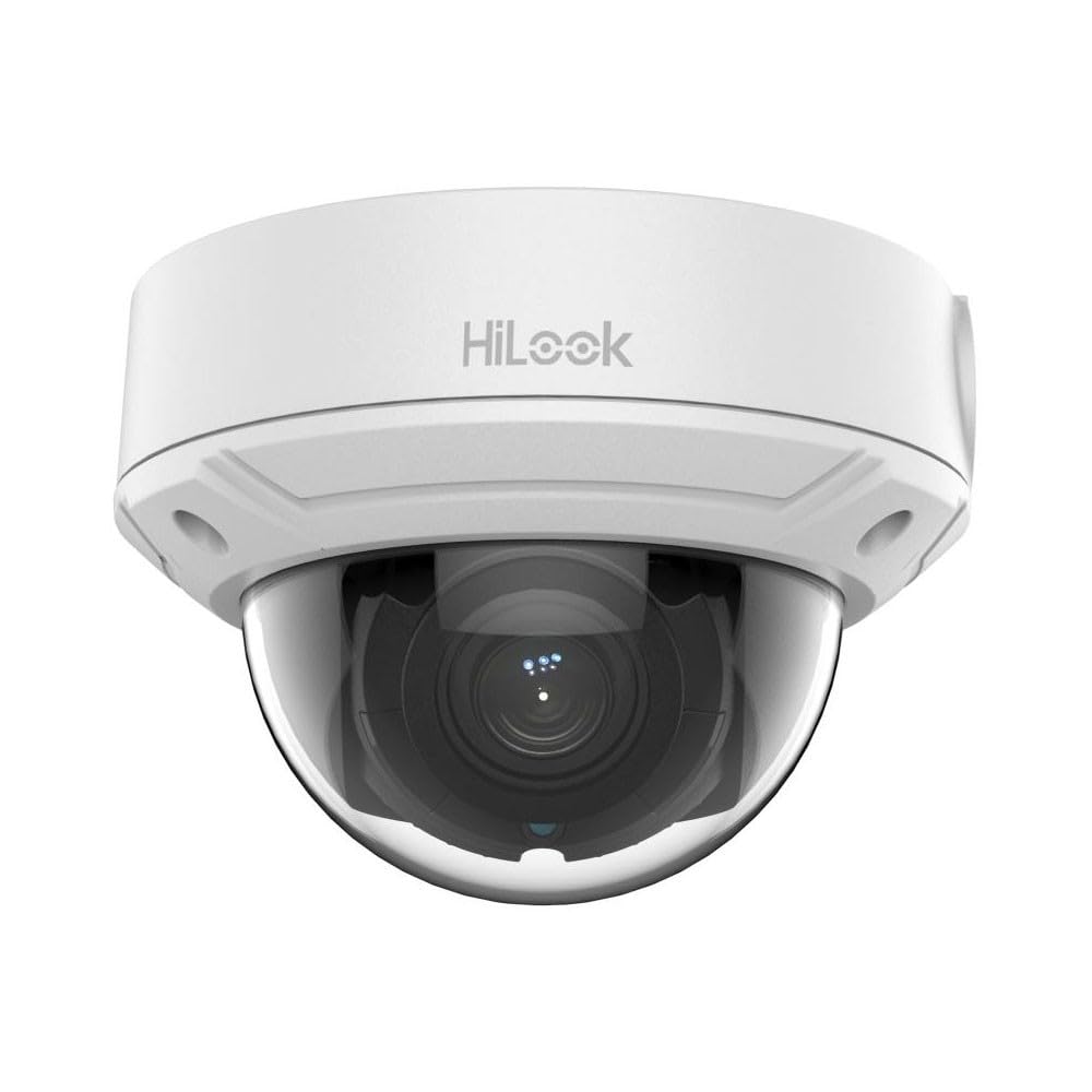 HiLook by Hikvision IPC-D620H-Z - Cámara Domo IP de 2 MP, Alcance infrarrojo de 30 m, Certificado IK10 e IP67