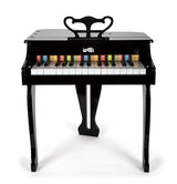 small foot Cola Infantil, Piano electrónico de Madera con Taburete, niños a Partir de 3 años, 12622, Color Black