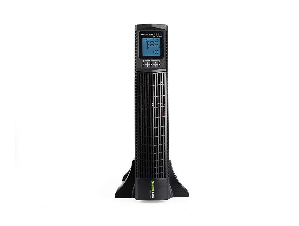 Green Cell Pro USV Rack Mount Sistema de alimentación ininterrumpida 2000 VA (1800 W) con protección contra sobretensiones 230 V Online 6X IEC320 C13-10A USB RS232