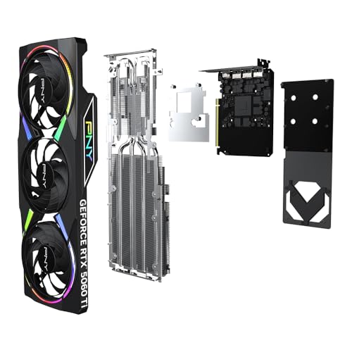PNY GEFORCE RTX 5060 Ti 16GB ARGB Overclockeado Triple Ventilador DLSS 4