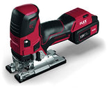 Flex JS 18.0-EC/5.0 489778 - Sierra de calar con batería (sierra de 18 V, 5,0 Ah, velocidad de carrera sin carga: 0-3500 /min, carrera de 26 mm, carrera de péndulo 4)