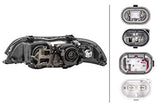 HELLA 1LL 008 052-601 Xenón/DE/Halógena/asimétrica-Faro principal - por ej. BMW 5 (E39) - negro - ECE - para circulación por la izquierda - derecha