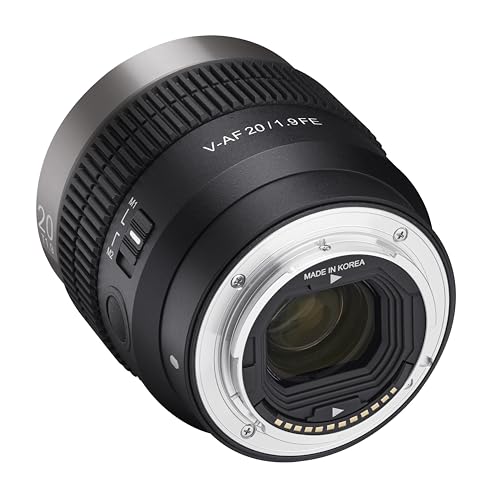 Samyang V-AF - Lente Gran Angular T1.9 Cine AF de 20 mm para Sony E