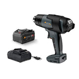 Steinel mobile heat MH5 Pistola de aire caliente profesional con batería, en maletín, con consumo de 18 V, cargador y batería de 5,5 Ah, temperatura de 500 °C y caudal de 300 l/min