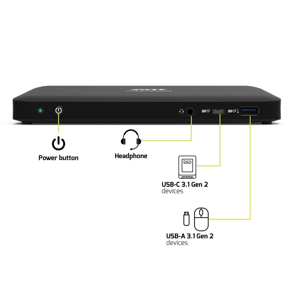 Port Connect - Estación de Acoplamiento Tipo C Office 3 x 4k - EU