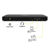 Port Connect - Estación de Acoplamiento Tipo C Office 3 x 4k - EU