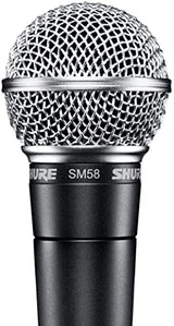 Shure SM58-LC El micrófono de Voz dinámico está diseñado para el Uso Profesional en Voces en actuaciones en Vivo, Refuerzo de Sonido y grabaciones de Estudio - No se Incluye el Cable (SM58-LCE)