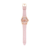 Michael Kors Reloj Everest para Mujer, Movimiento cronógrafo de Cuarzo con Correa de Acero Inoxidable o Silicona, 40 mm, Tono Oro Rosa