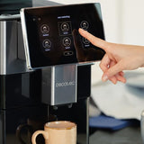 Cecotec Cafeteras Superautomática Cremmaet Tempo. Cafetera Superautomática Con Pantalla Tft de 7", 13 Recetas de Café, 6 Perfiles de Usuario, 1350 W de Potencia, 19 Bares de Presión.