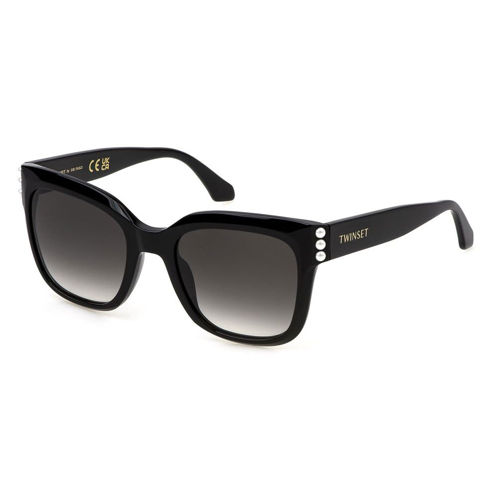 TWINSET STW056V Gafas, Shiny Black, 54 para Mujer
