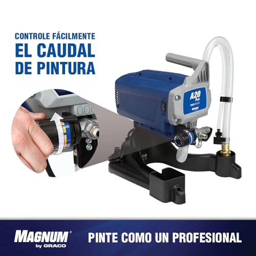 Magnum by Graco 17C243 Pulverizador de Pintura airless A20 Plus, Uso doméstico (caudal de 0,9 l/min, máx. presión 207 Bar)