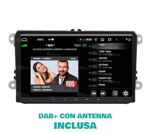 Radio de Coche para Volkswagen Golf Sharan Tiguan Android GPS Bluetooth WiFi USB Dab+ Touchscreen 8" 8core Carplay AndroidAuto