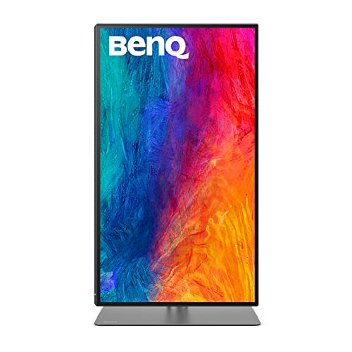 BenQ PD2725U Monitor de diseño (Tecnología AQCOLOR,27 pulgadas,4K UHD, IPS,P3 Wide Color,carga Thunderbolt /USB-C, DP/HDMI,KVM, HDR 400,altura ajustable) Compatible con MacBook