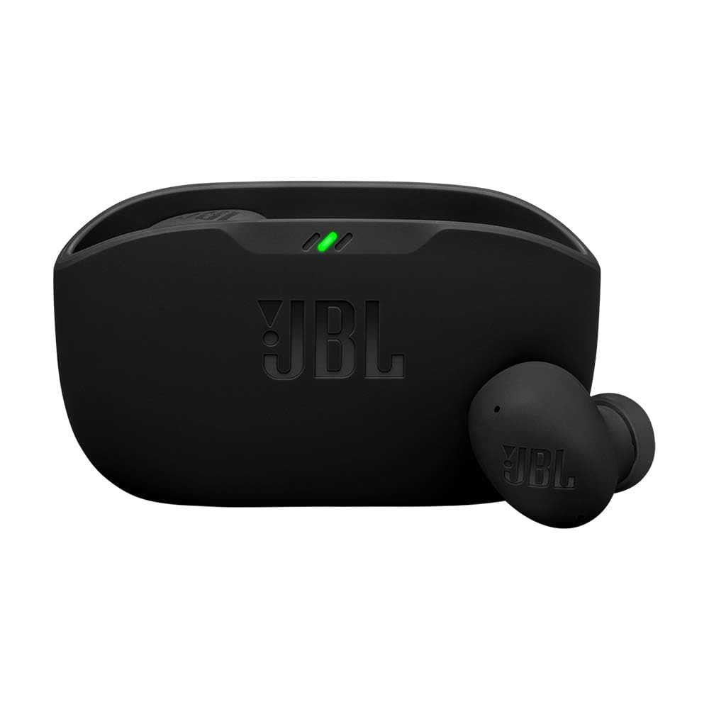 JBL Wave Buds 2, Auriculares True Wireless con cancelación de Ruido Activa, Bluetooth, hasta 40 hrs de autonomía, Sonido Pure Bass, Smart Ambient, conexión multipunto, Negro
