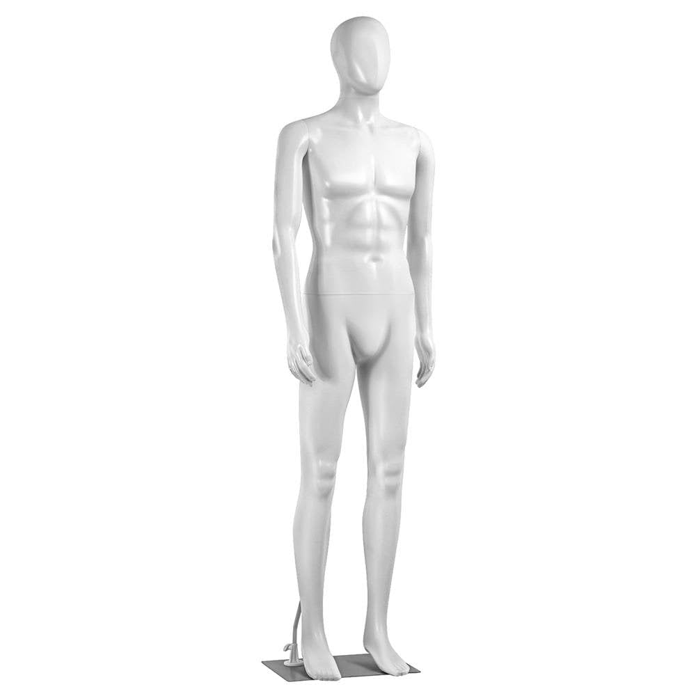 SereneLife Maniquí Masculino Ajustable – Forma de Vestido Desmontable de Cuerpo Completo de 73 Pulgadas – Tamaño Real articulable – Ideal para Tiendas minoristas y de Ropa