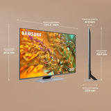 SAMSUNG TV QLED 4K 2024 50Q80D Smart TV de 50" con Imagen y Sonido mejorados, Mayor Control del Color con Full Array, el Mejor Smart TV y Escucha Todos los Altavoces con Q-Symphony