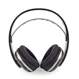 NEDIS Wireless TV Headphones | RF | Over-Ear | Maximum Battery Play Time: 11 hrs | 100 m | Digital Audio | Charging Dock | Black/Silver