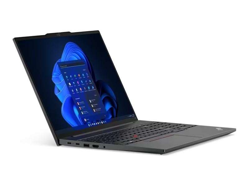Lenovo Thinkpad E16 Gen 1 - Ordenador Portátil 16" WUXGA, (Intel Core i5-1335U, 8GB RAM, 256SSD, Integrated Integrated Intel Iris Xe Graphics, W11Pro), Graphite Black -Teclado QWERTY Español