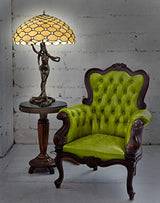 World Art Lámparas De Estilo Tiffany, Multicolor, 85 x 54 x 54 cm