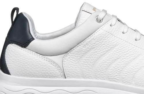 Geox U SPHERICA B, Zapatillas Hombre, White/Dk Navy, 43 EU