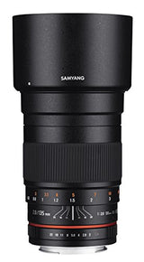 Samyang SY135M-C 135mm f/2.0 ED UMC Teleobjetivo para cámaras Canon EF Digital SLR, Color Negro