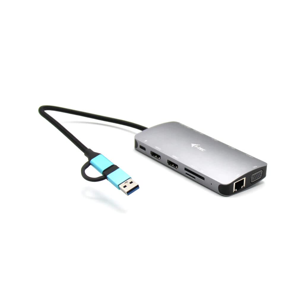 Hub USB i-Tec CANANOTDOCKPD Plateado