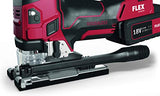 Flex JS 18.0-EC/5.0 489778 - Sierra de calar con batería (sierra de 18 V, 5,0 Ah, velocidad de carrera sin carga: 0-3500 /min, carrera de 26 mm, carrera de péndulo 4)