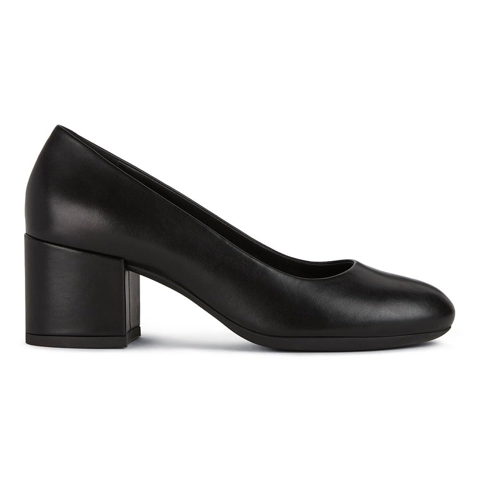 Geox D Eleana A, Zapatos para Mujer, Negro (Black), 37.5 EU