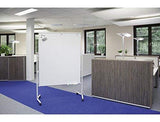 MAUL Pizarra profesional 150 x 120 cm, pizarra blanca magnética y se puede escribir en vertical u horizontal, 1 unidad, color blanco