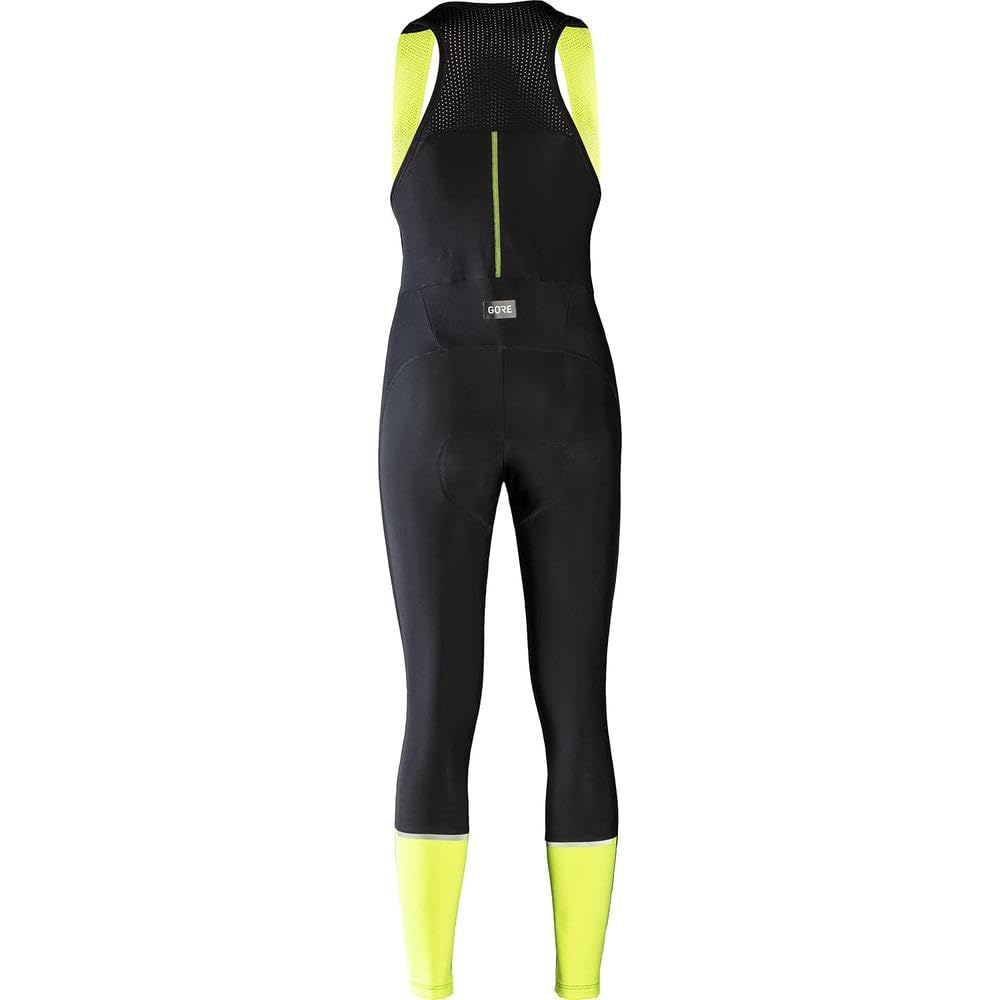 GOREWEAR Culote largo+ Progress Thermo Mujer, Black/Neon Yellow, S