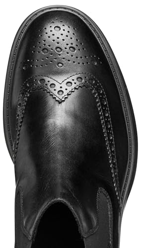 Geox U Henreys, Bota de Tobillo Hombre, Negro, 43.5 EU