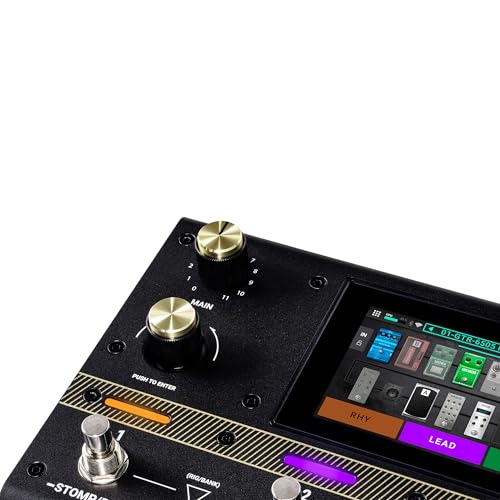 HeadRush Flex Prime - Pedal Multiefectos para Guitarra y Bajo y Procesador de Modelado de Amplis con Pantalla Táctil, Looper, WiFi, Bluetooth y USB