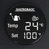 GASTROBACK Hervidor de agua de diseño Pour Over Advanced #42329 + filtro de porcelana (1 x 1), color negro