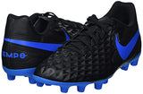 Nike Tiempo Legend 8 Elite Fg - Botas De Fútbol Unisex Adulto, Multicolor (Black/Black-Blue Hero 4), 40 EU, Par