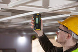 Stanley FatMax - Receptor láser giratorio para láser verde, gran alcance de trabajo: diámetro 600 m, radio 300 m, 2 niveles de precisión, ventana receptora extragrande, color negro y amarillo