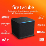 Amazon Fire TV Cube (Última generación) | Reproductor multimedia en streaming con control por voz a través de Alexa, Wi-Fi 6E y Ultra HD 4K