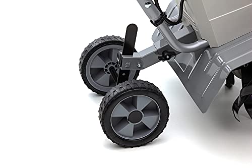 IKRA motoazada eléctrica motocultor IEM 1200, Ancho de Trabajo 40cm, Profundidad 20cm, Incluye extirpador Manual