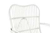 Mecesdora de Ratan Blanca 75x85x85 cm