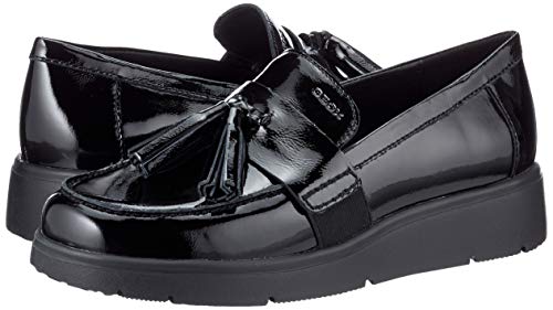 Geox D Arlara A, Mocasines para Mujer, Negro (Black), 40 EU
