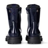 Tommy Hilfiger, Botín cierre con cremallera y cordones para niñas, Kessy, Blu, 39