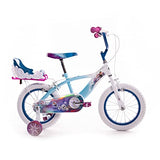 Huffy Bicicleta Pulgadas Disney Frozen Luxury, Bebés niñas, Azul Claro, 14 pollici