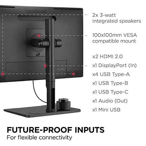 ViewSonic Monitor 27" LED IPS Flicker Free