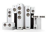 Polk Audio Signature Elite ES55 - Altavoz de Torre con Certificado de de Alta resolución y Dolby Atmos y DTS: Compatible con X, Tweeter de 1 Pulgada y (2) Woofers de 6,5 Pulgadas, Color Blanco