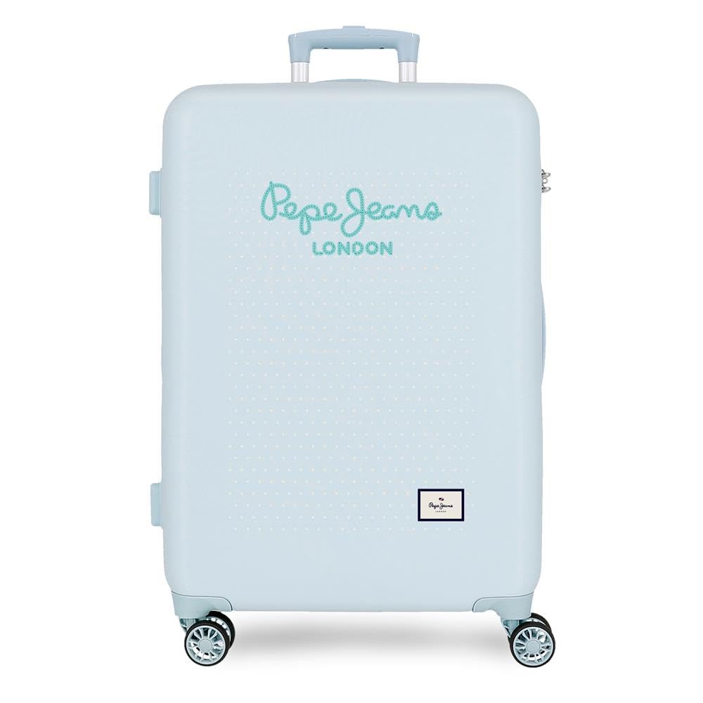 Pepe Jeans Dalma Maleta Mediana Azul 48x70x26 cms Rígido 2,5 kgs Cierre TSA ABS 2,5 kgs 81 L by Joumma Bags