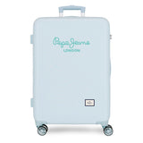 Pepe Jeans Dalma Maleta Mediana Azul 48x70x26 cms Rígido 2,5 kgs Cierre TSA ABS 2,5 kgs 81 L by Joumma Bags