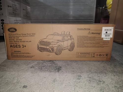 Coche eléctrico para niños, Land Rover con Licencia, 12 V, con Mando a Distancia, música, educación temprana, USB, TF, Mp3, Coche eléctrico para niños a Partir de 3 años (Rosa)