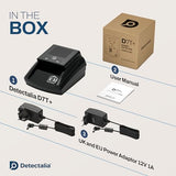 Detectalia D7T+ Detector de Billetes Falsos con 100% detección para 3 divisas EUR, GBP, USD con 5 Sistemas de deteccion y Pantalla TFT