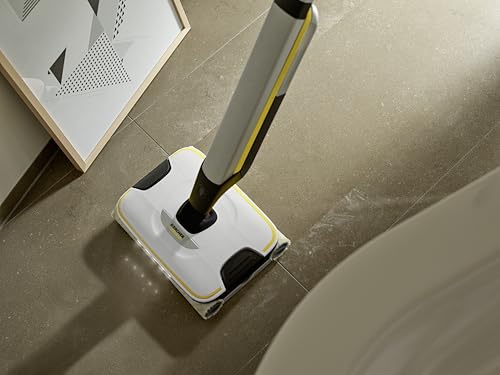 Kärcher Fregona eléctrica FC 7 sin cable Extra, con 4 rodillos giratorios de microfibra, autonomía de batería: aprox. 45 min, rendimiento de superficie por carga: aprox. 135 m², exclusivo en Amazon