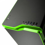 VIBOX Legend 32 - Ordenador para Gaming (27", Intel i7-5960X, 32 GB de RAM, 3 TB de Disco Duro, Nvidia Geforce GTX 980 Ti SLI, Windows 10) Color Negro y Verde - Teclado QWERTY Inglés